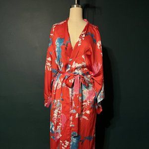Stunning Red Natori Kimono Small NWOT